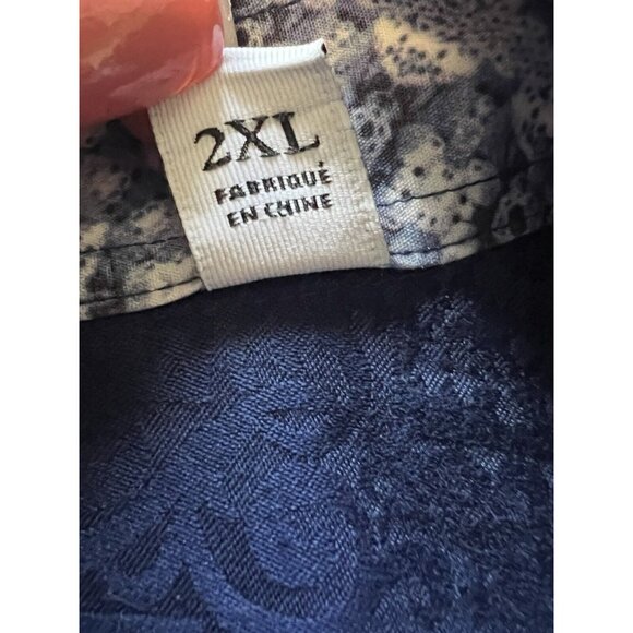 Mens Robert Graham Colored Cuff Button Up Shirt Sz 2XL Classic City Professional - Picture 11 of 16